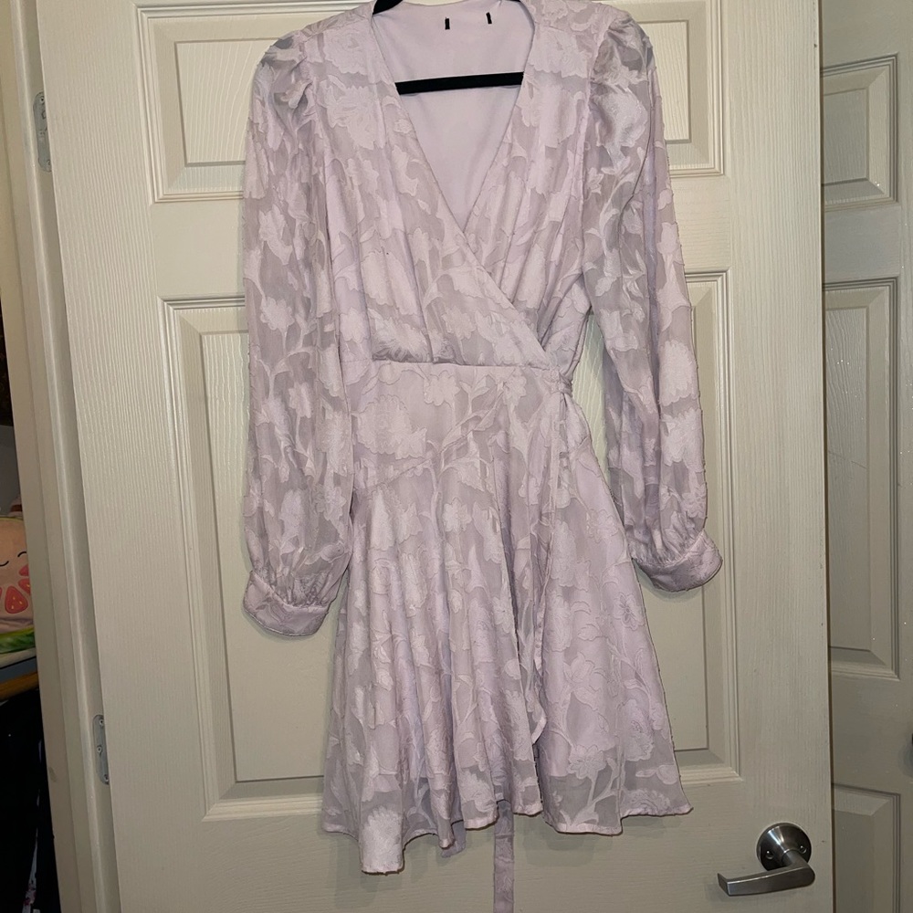 Pink floral dress size large